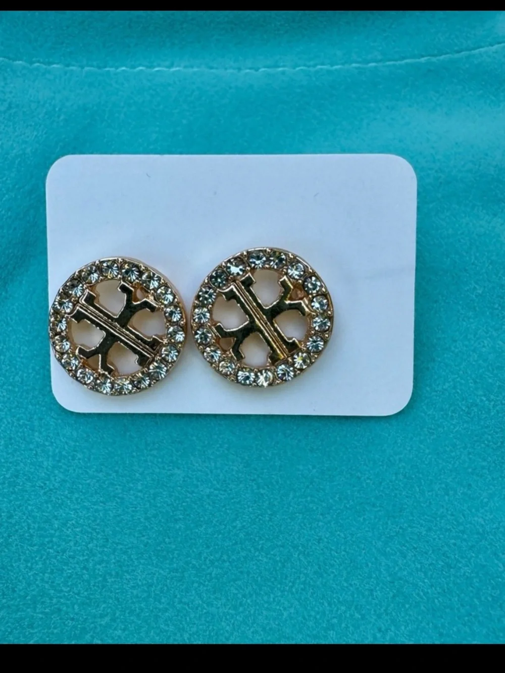 New! Tory Burch-Like Gold Reverse T Earrings OS